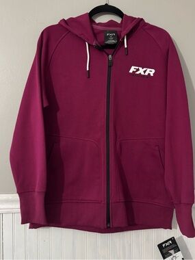 FXR Women’s Throttle Hoodie Burgundy Size L NWT